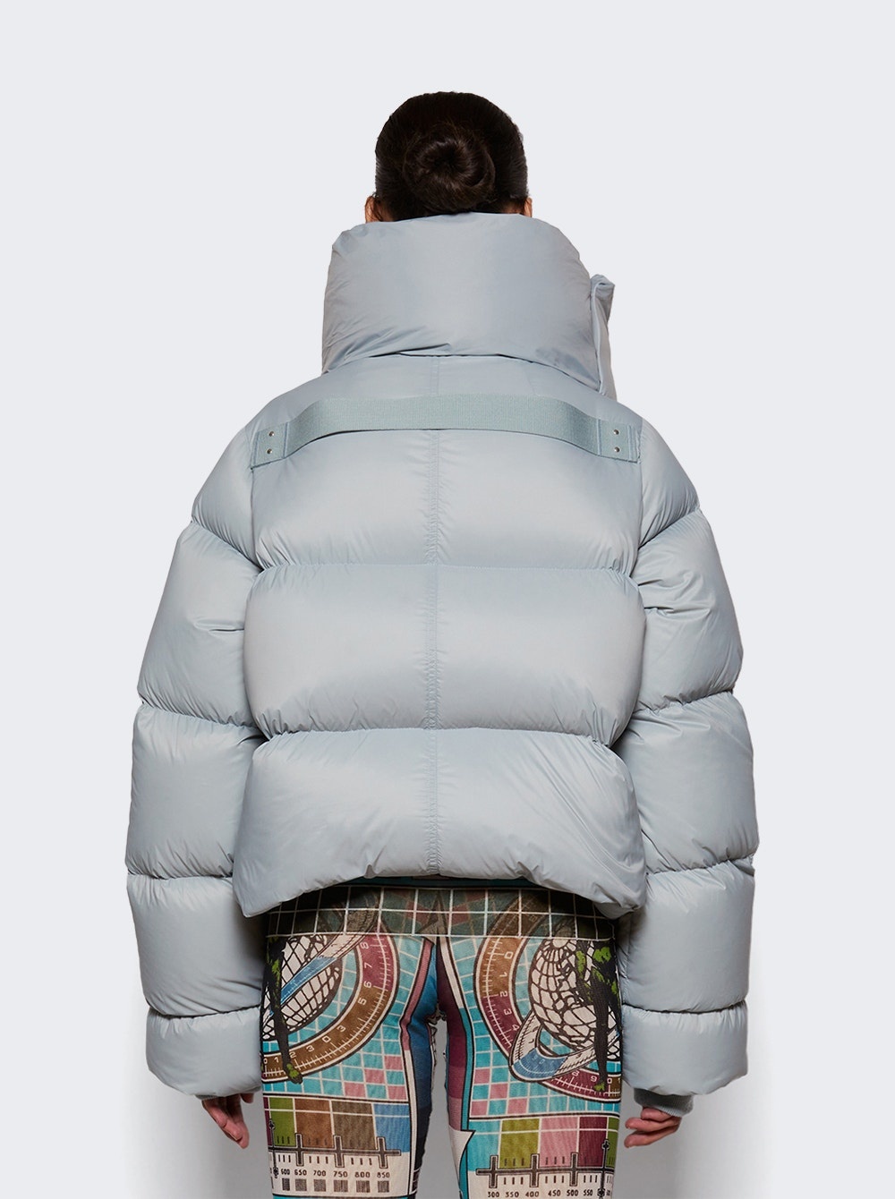 Funnel Neck Jacket Pale Blue - 5