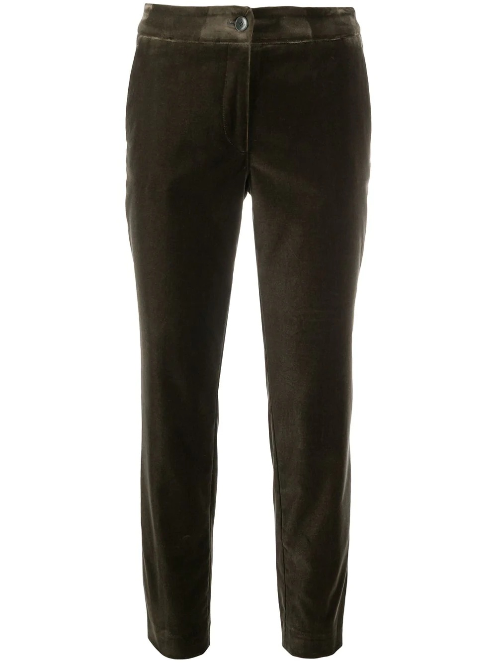 cropped slim-fit trousers - 1