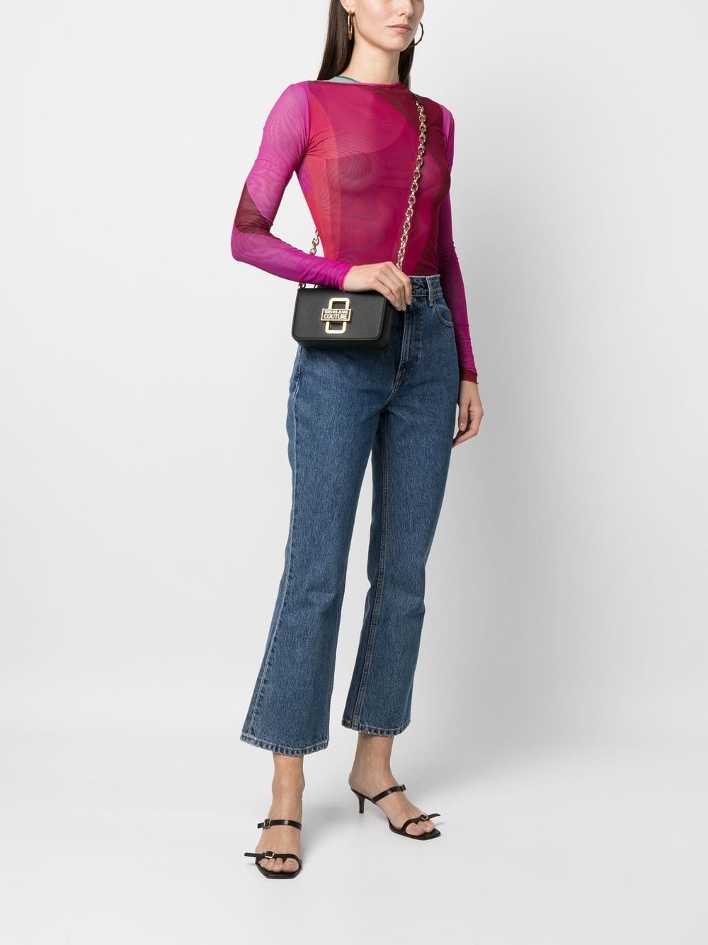 logo-plaque shoulder bag - 2