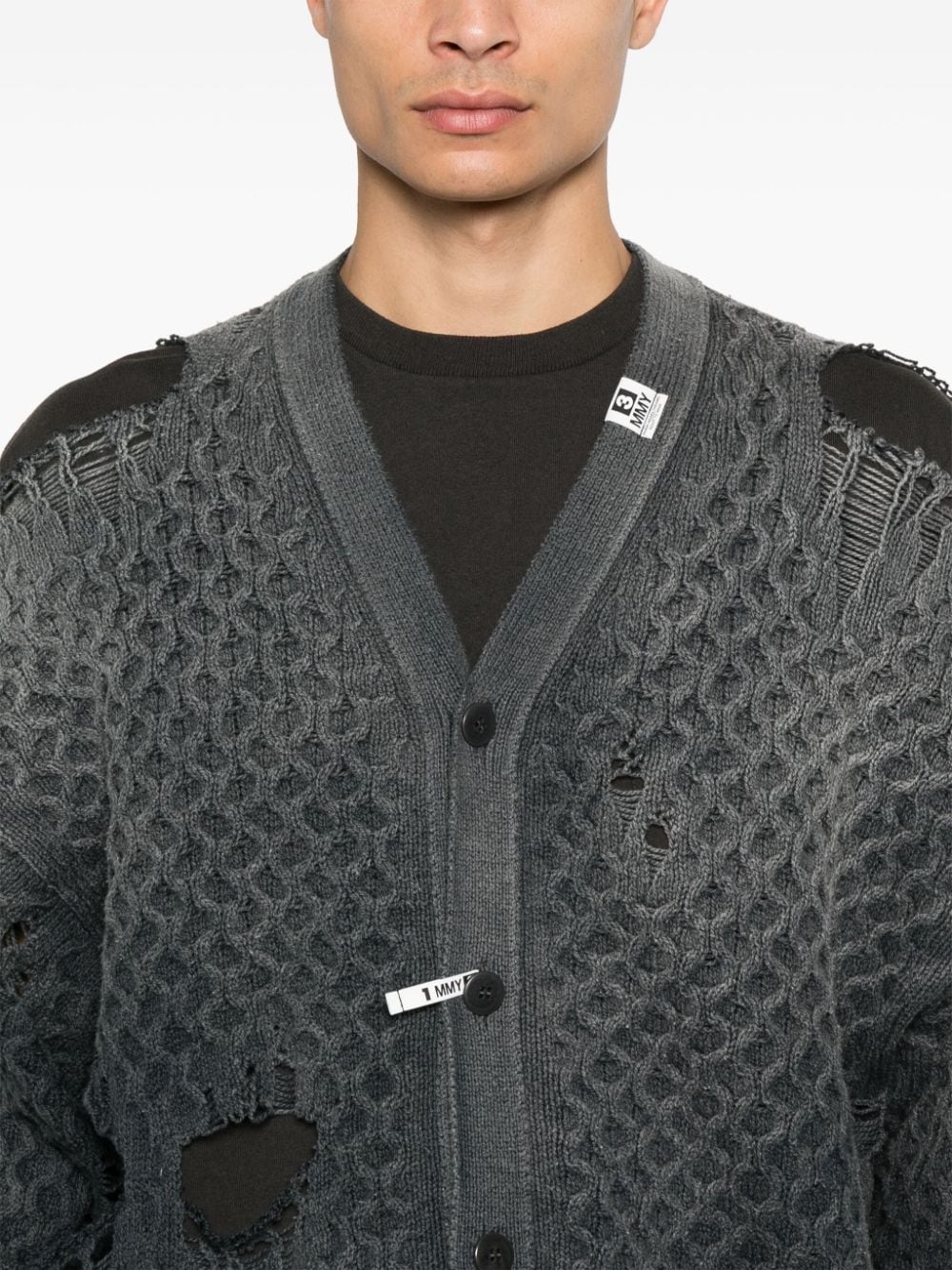 faded cardigan - 5