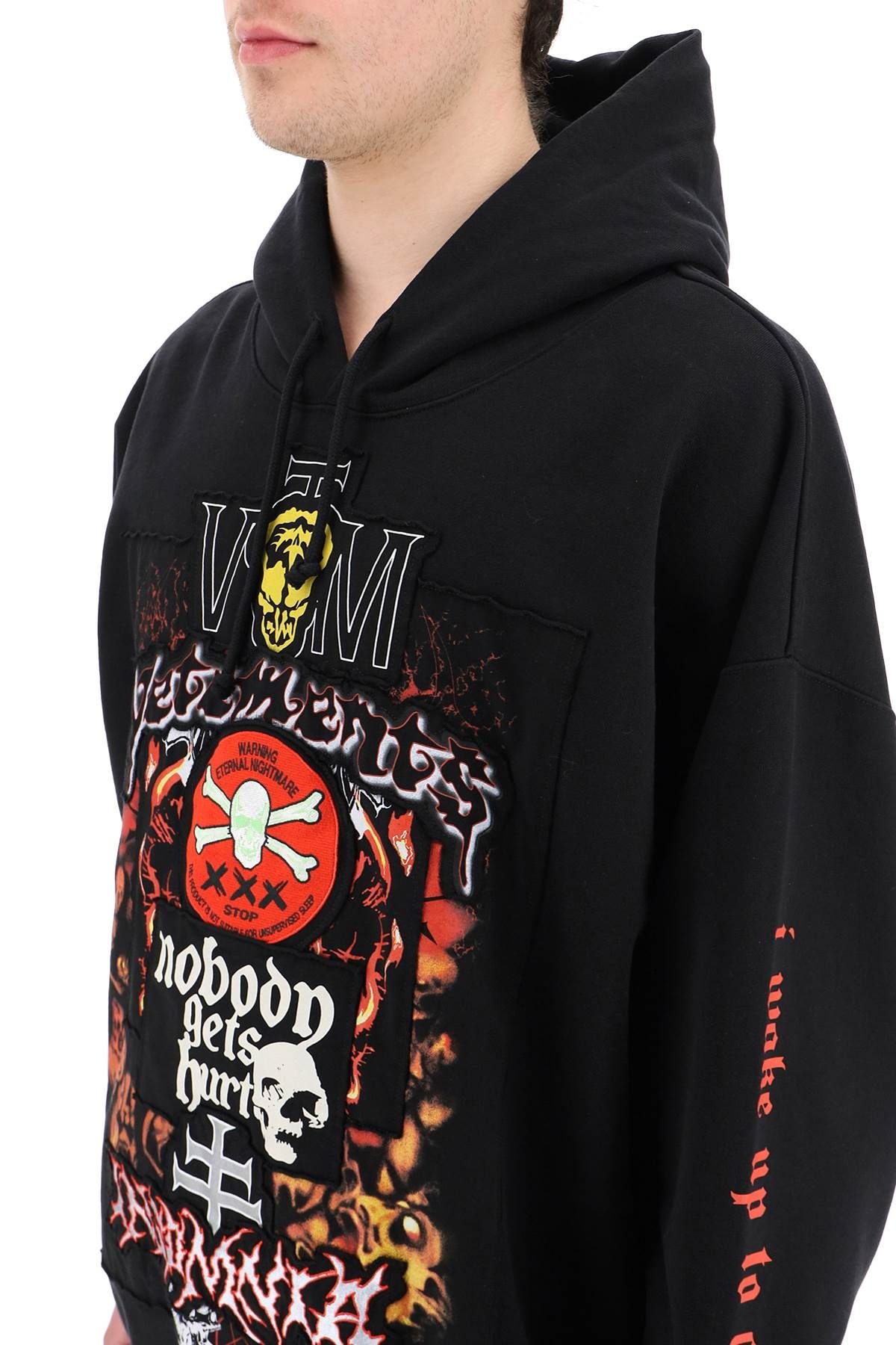 METAL PATCHED LOGO HOODIE - 5