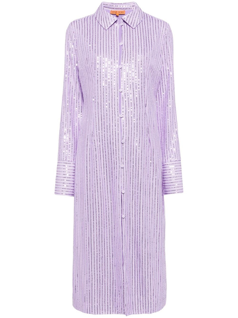 Sonja sequin-embellished shirtdress 1