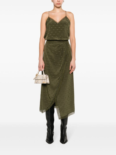 Zadig & Voltaire Rixi wings-jacquard midi dress outlook