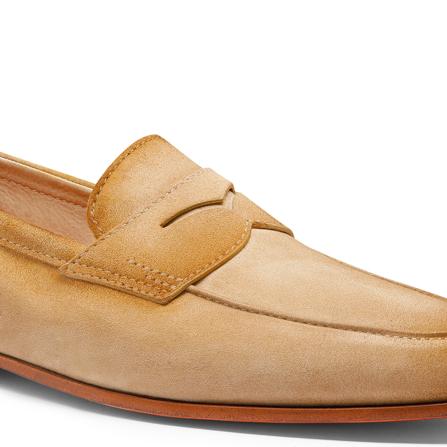 Men's beige suede Carlo loafer - 5