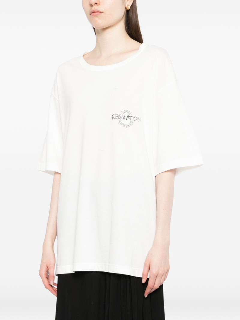 logo print T-shirt 3