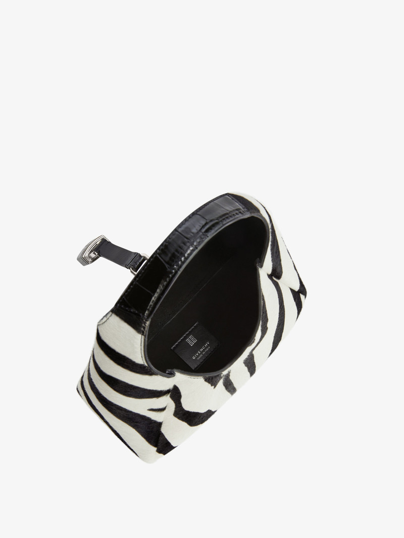 MINI G-HOBO BAG IN ZEBRA PRINTED HAIRCALF 5