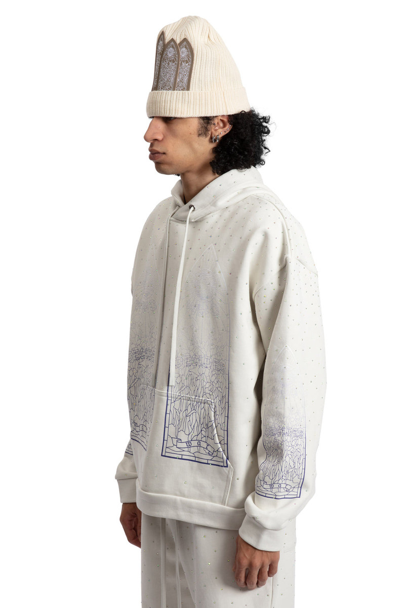 RHINESTONE HOODED PULLOVER 4