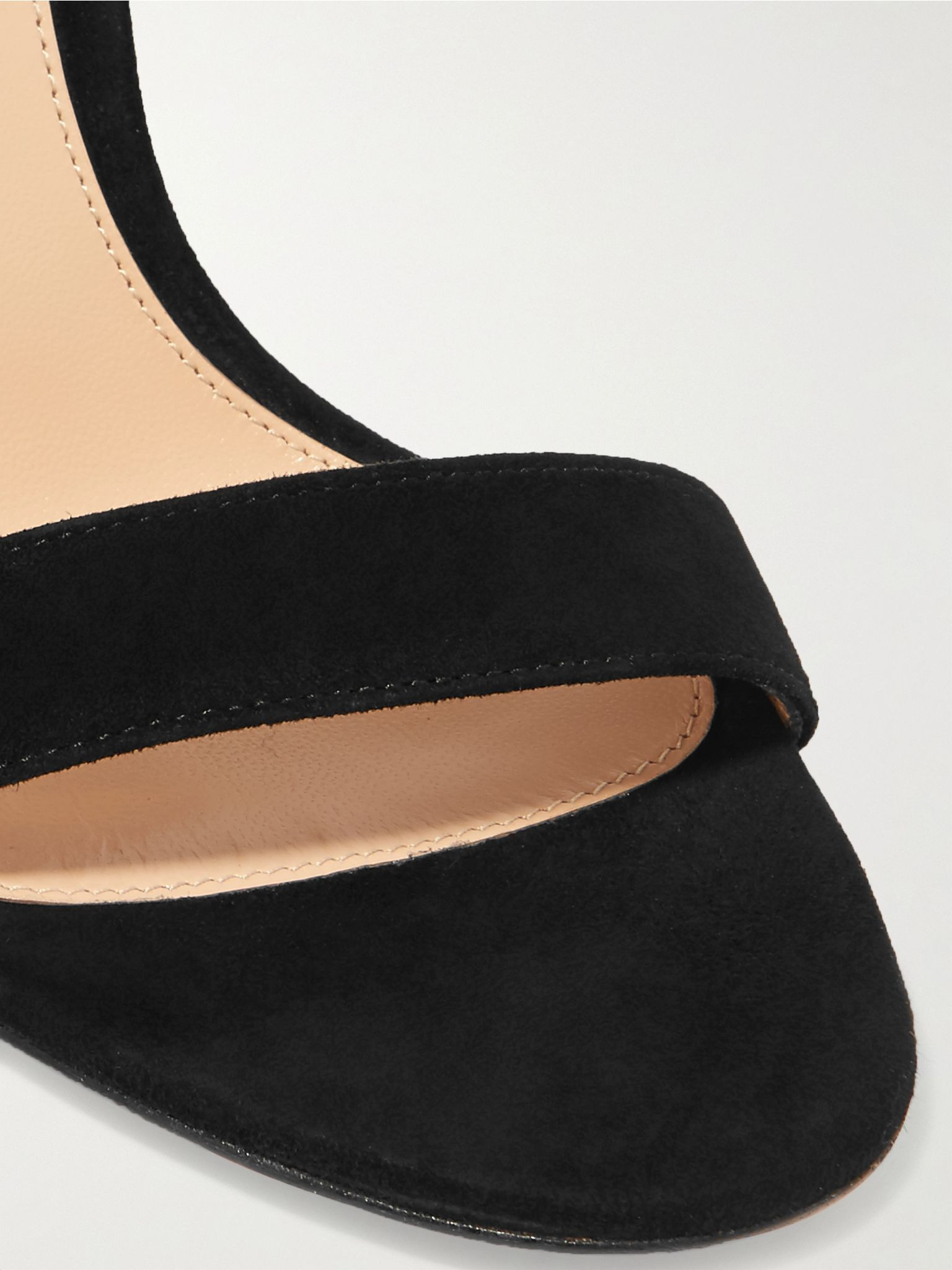 Portofino 105 suede sandals Black - 4