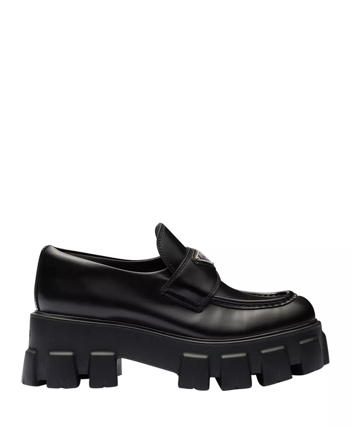 Women's Brushed Leather Monolith Loafers - 2