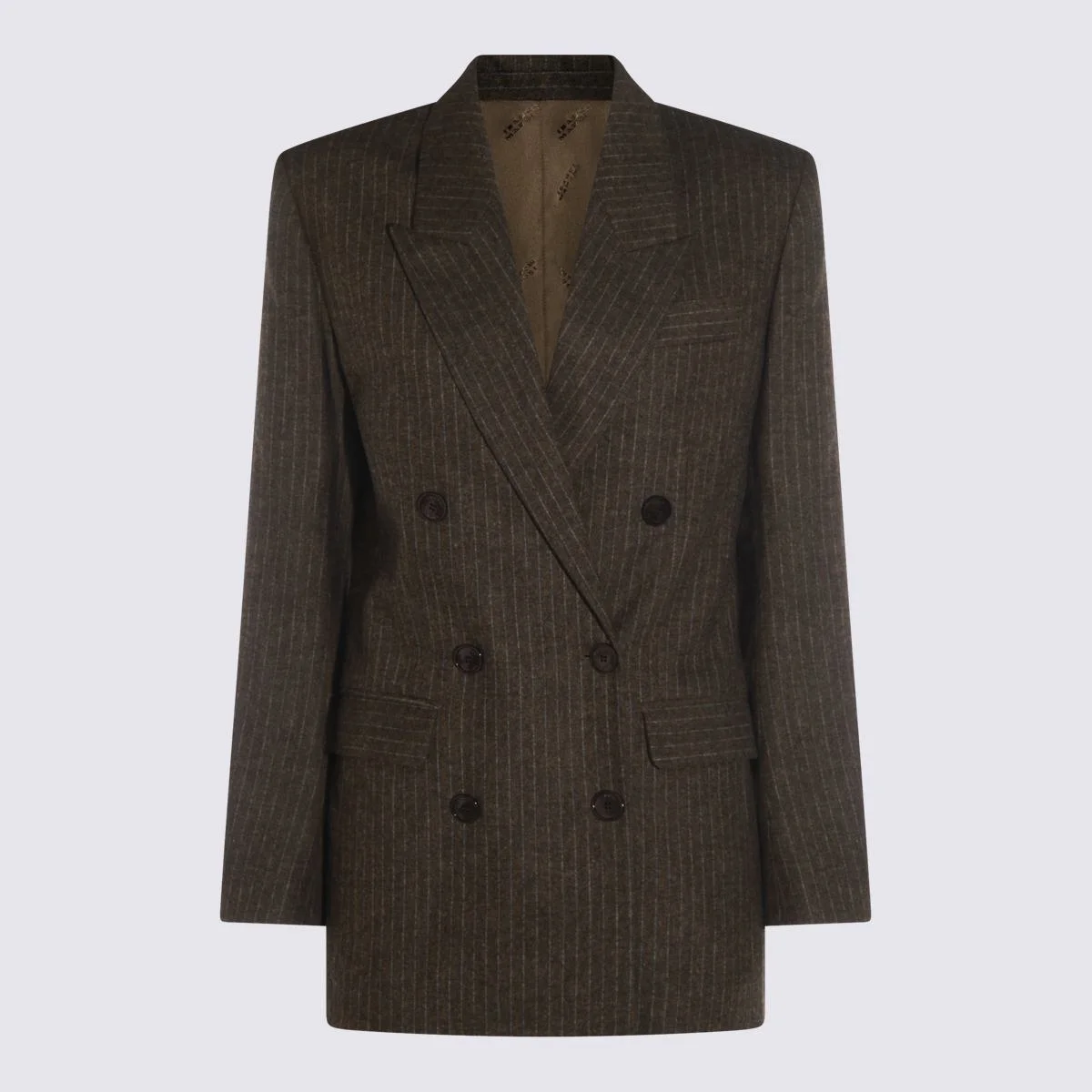 Isabel Marant Dark Brown Wool Jevima-Gz Blazer - 1