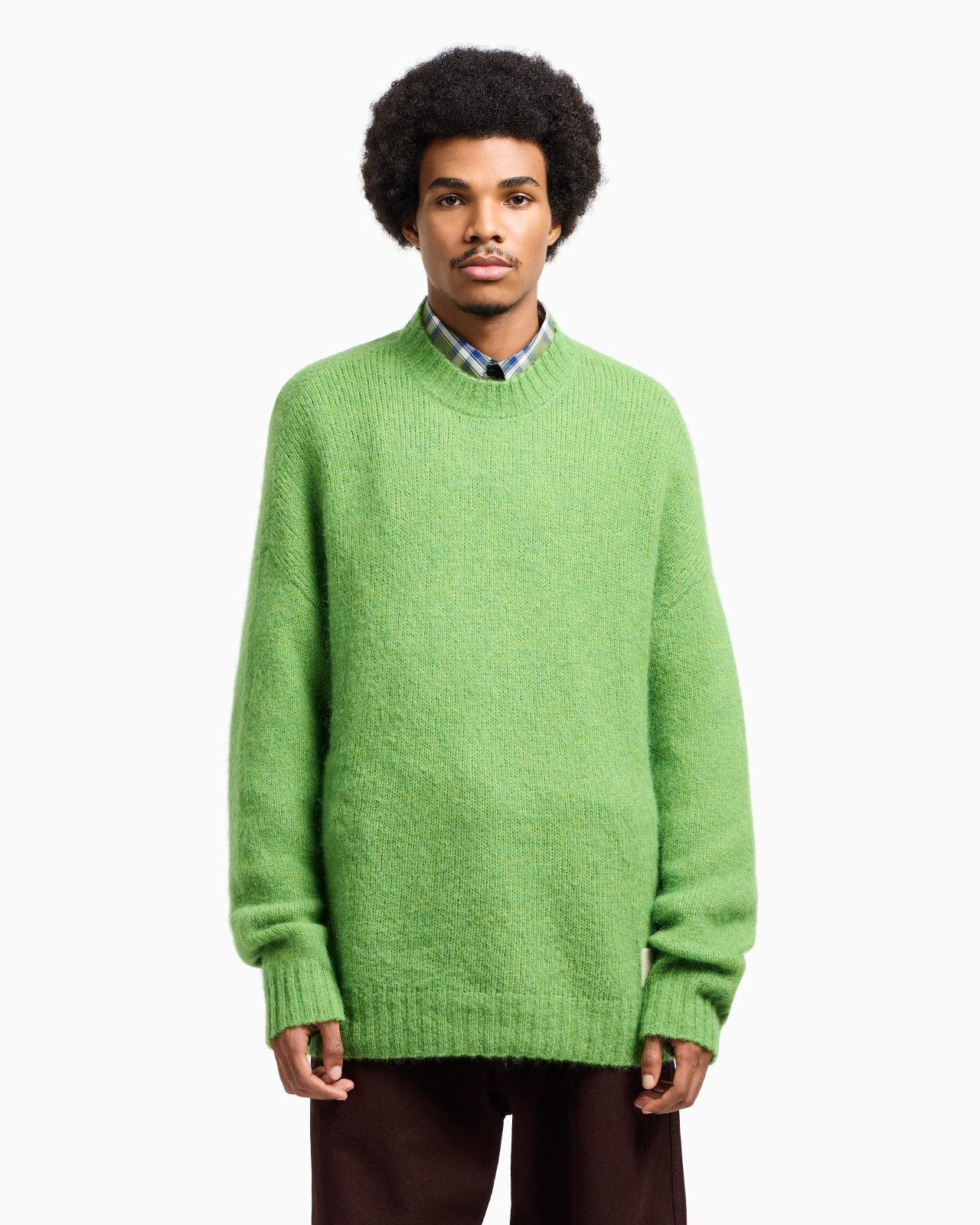 NEW YORK CAPSULE COLLECTION STRIPED ALPACA-BLEND OVERSIZED JUMPER - 4