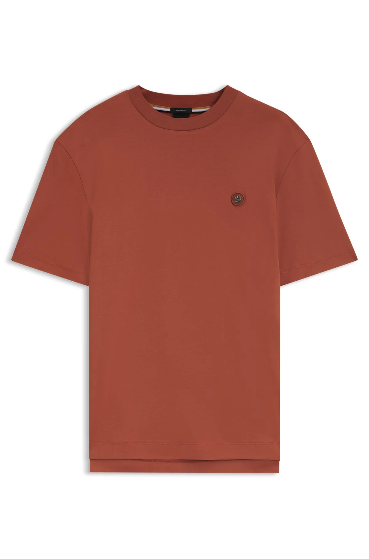 COTTON T-SHIRT WITH DOUBLE-B MONOGRAM BADGE - 1