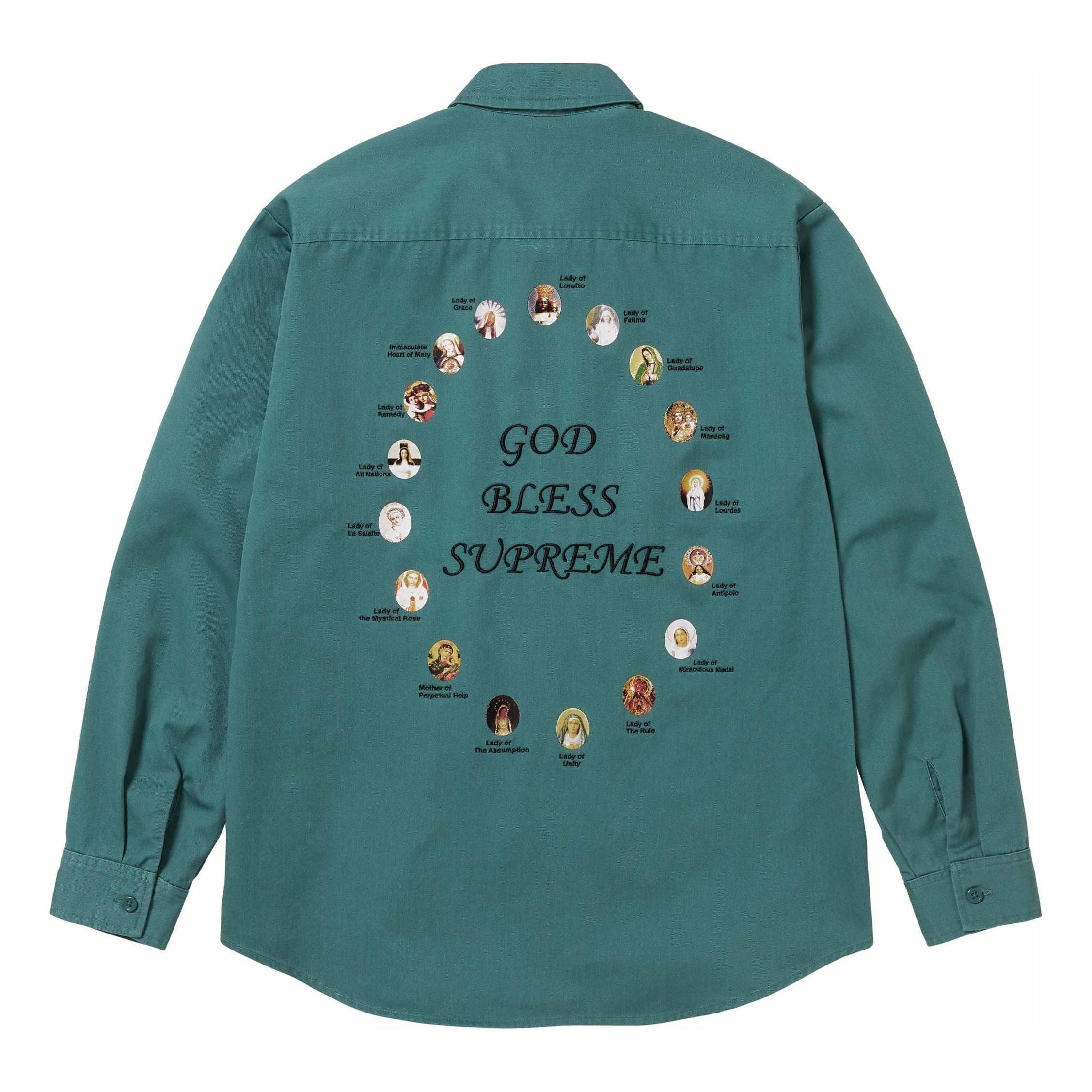 Supreme Our Lady Work Shirt 'Teal' SUP-SS24-181 - 2