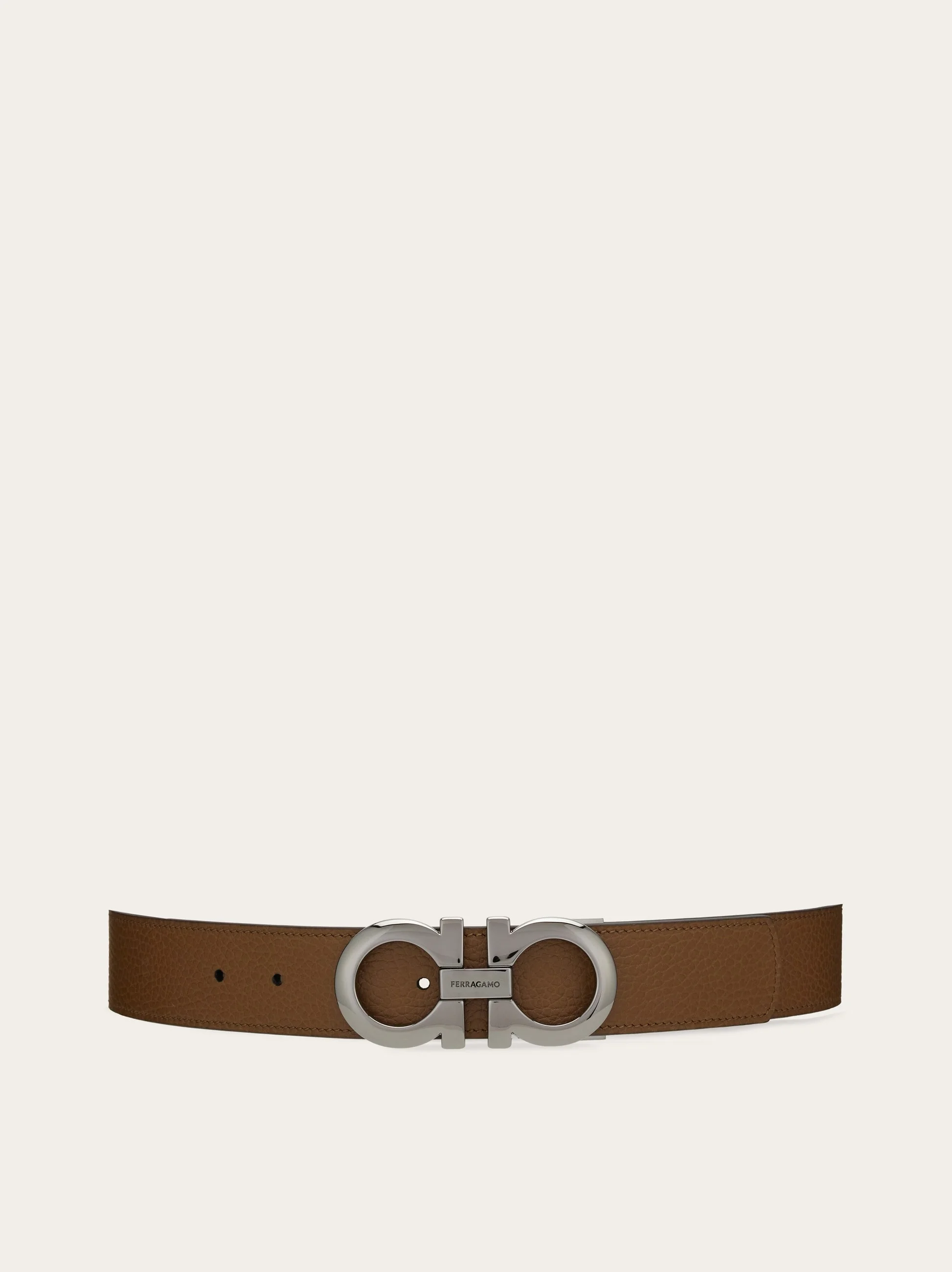 Reversible and adjustable Gancini belt - 1
