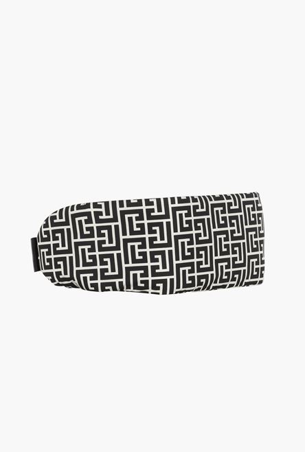 Ivory and black nylon belt bag - 5