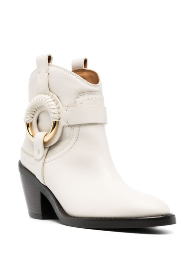 See by Chloé Hana 75mm leather ankle boots outlook