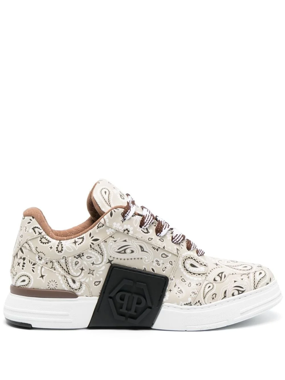 Super Street paisley-print sneakers - 1