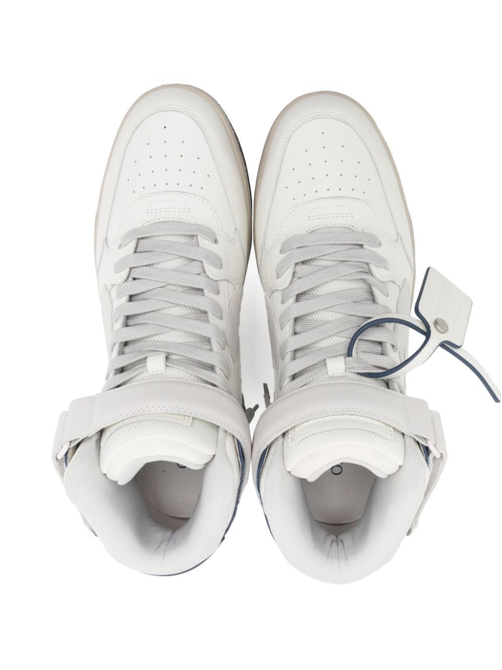 logo-patch lace-up sneakers - 4