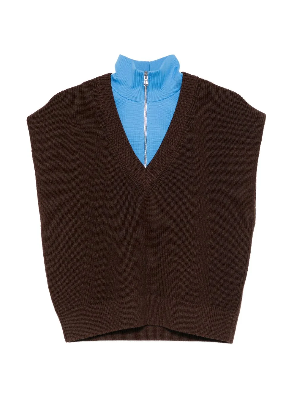 cardigan stitch removable vest - 1