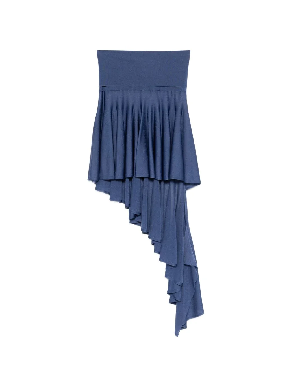 ruffled asymmetric mini skirt - 1