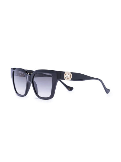 GUCCI Interlocking G oversize-frame sunglasses outlook