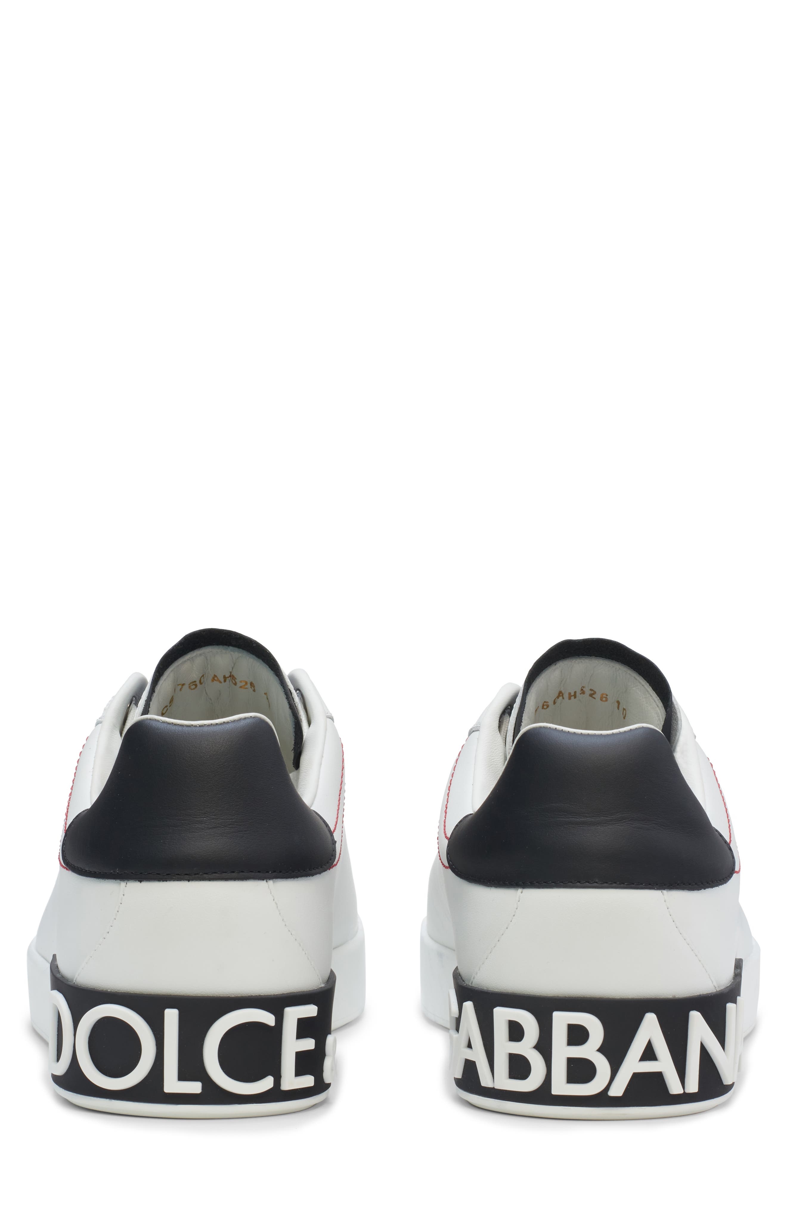 Dolce&Gabbana Portofino Sneaker in White/Poppy at Nordstrom - 7