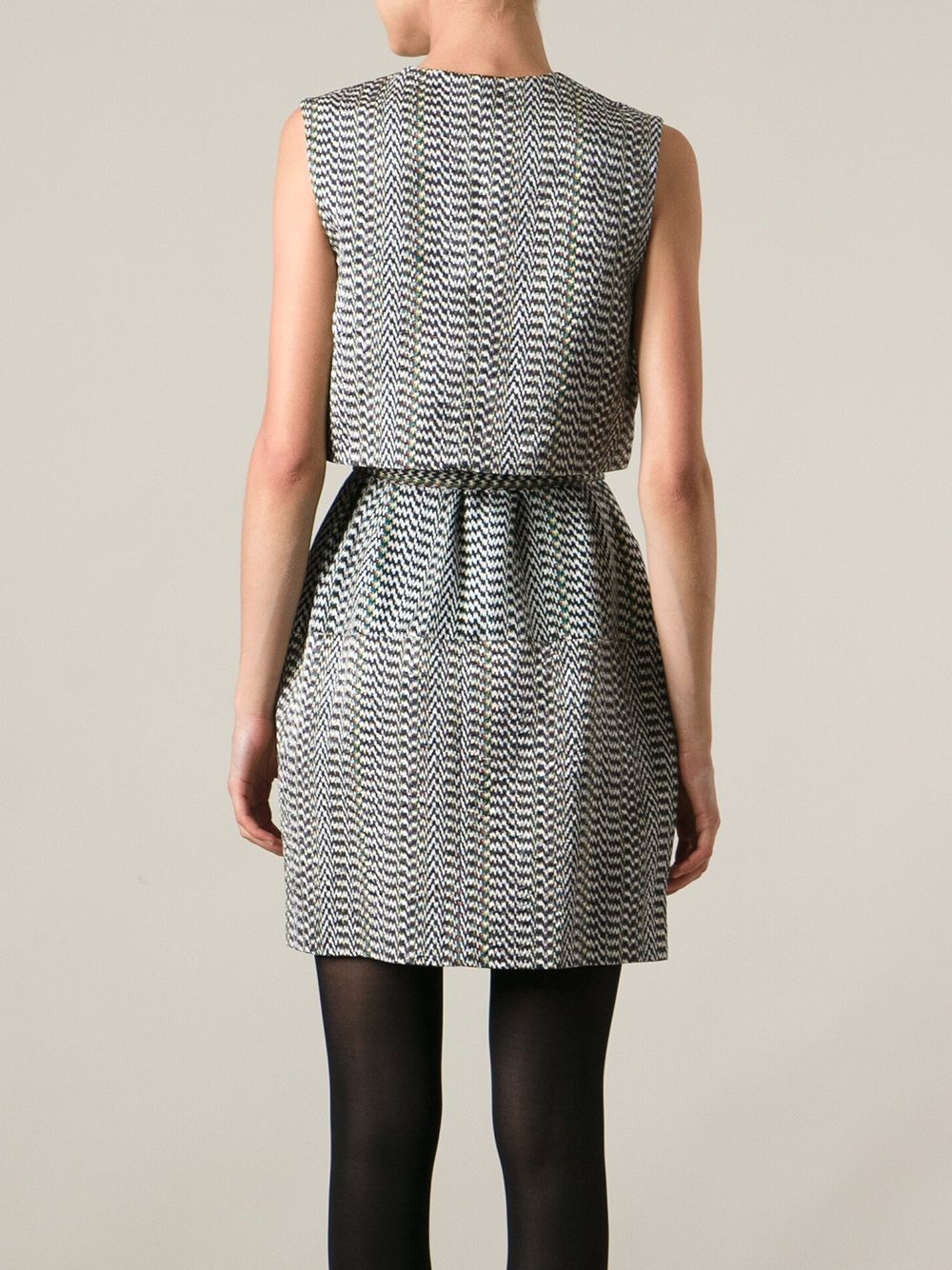 'White Noise' layered dress - 4