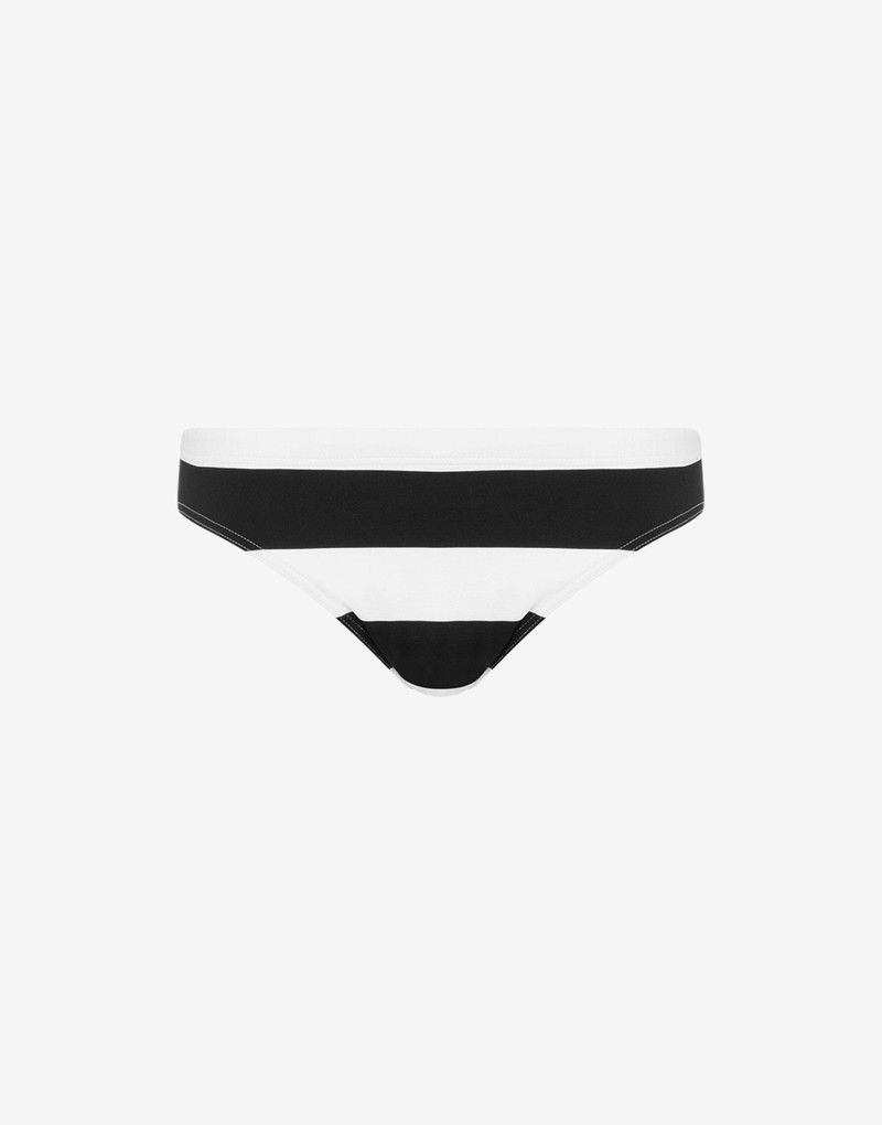 BLACK & WHITE STRIPES BIKINI BOTTOMS 1
