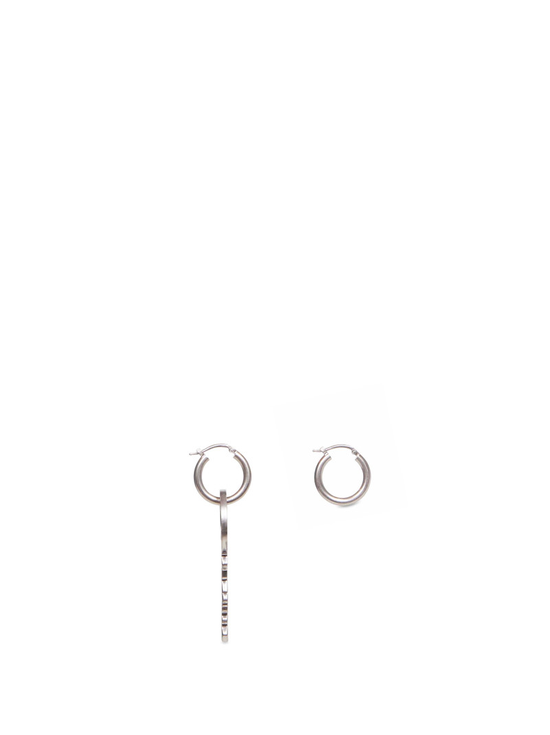 MM6 Maison Margiela Palladium key and hoop earrings outlook