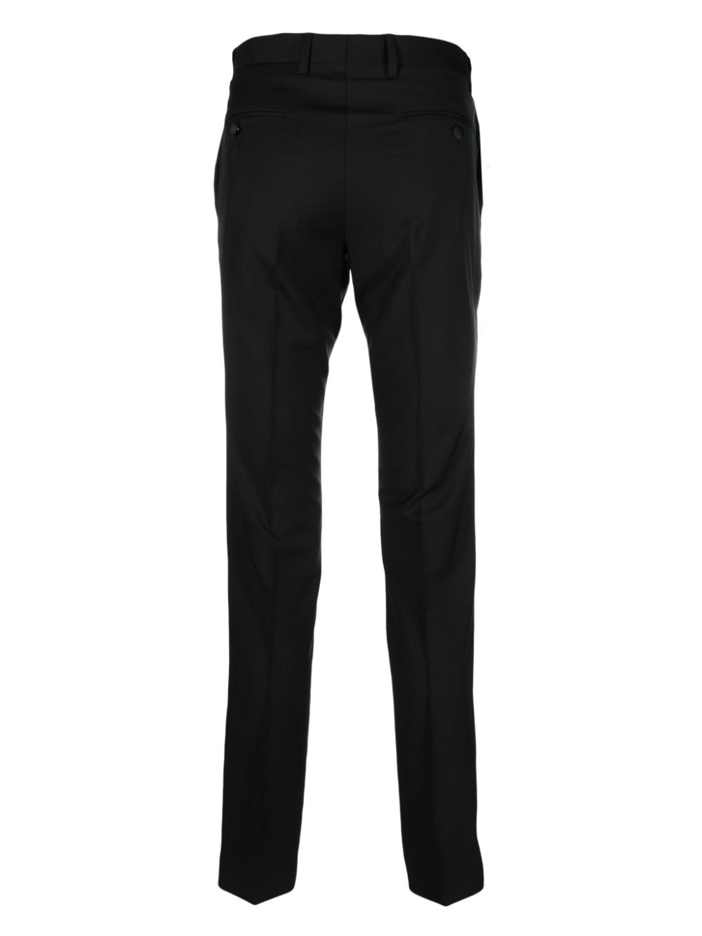 straight-leg wool-blend trousers - 2