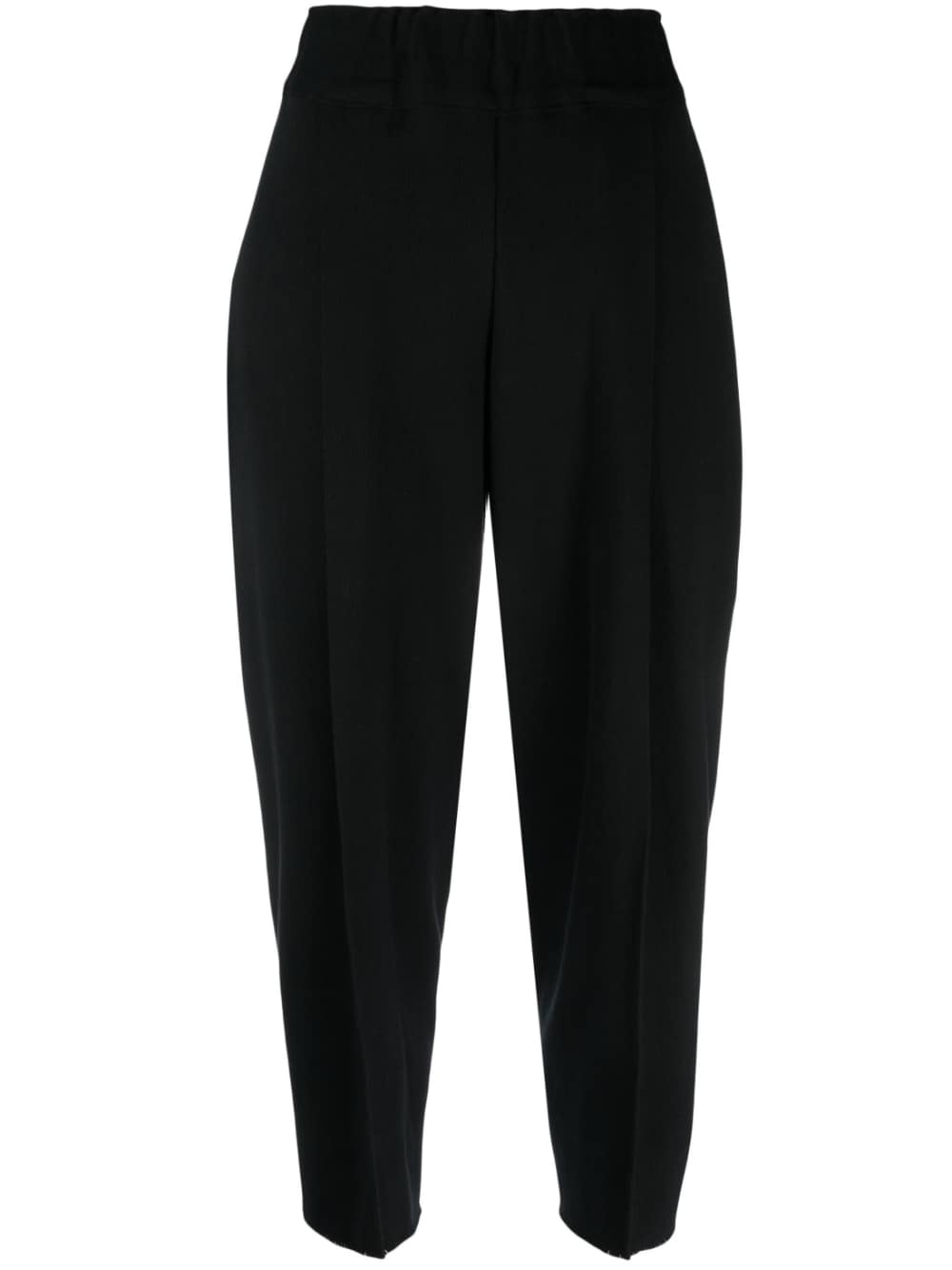 loose-fit knitted trousers - 1