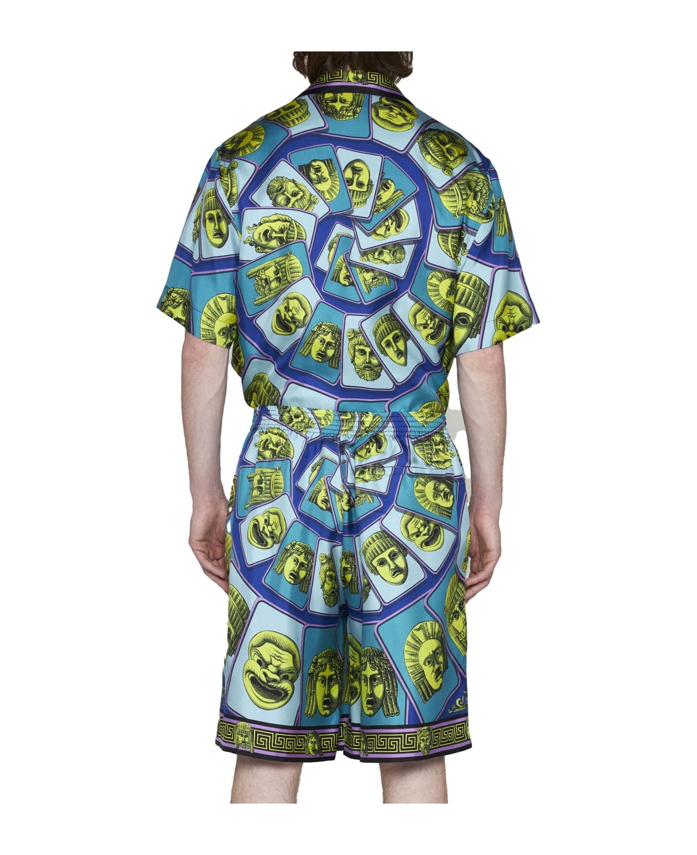Printed Silk Shorts - 4