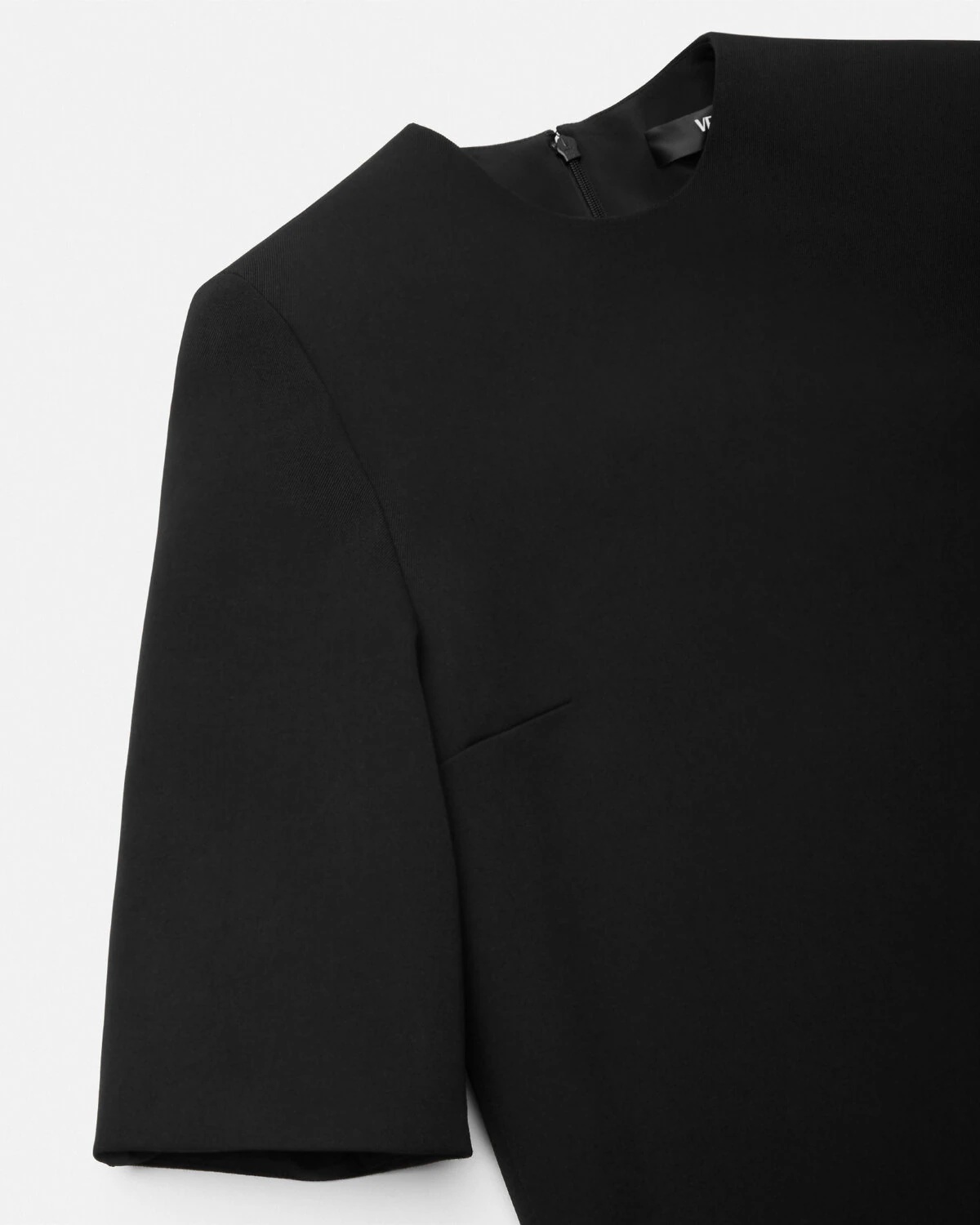 Wool Gabardine Shift Mini Dress - 2