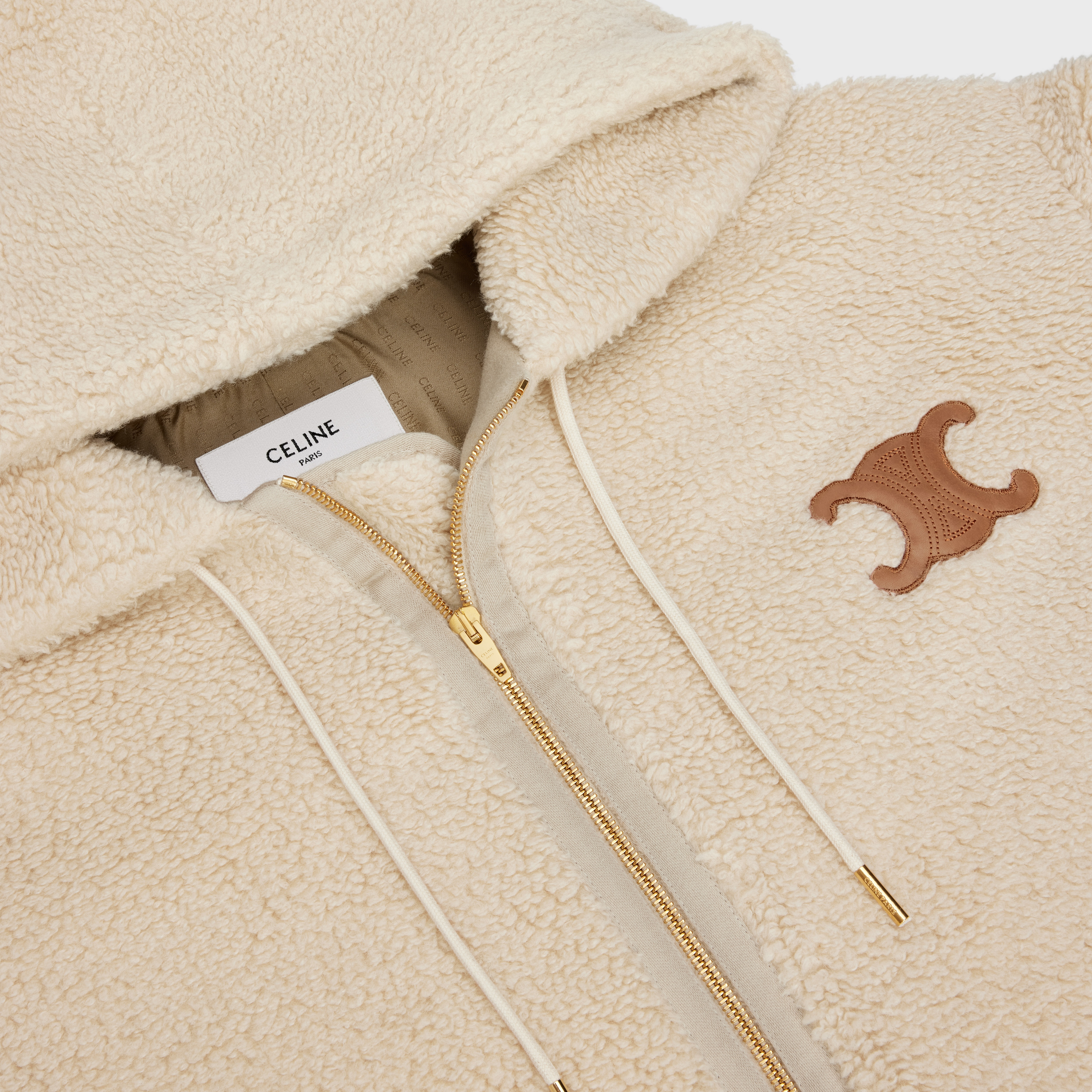 TRIOMPHE ZIPPED JACKET IN CASHMERE AND SILK - 3