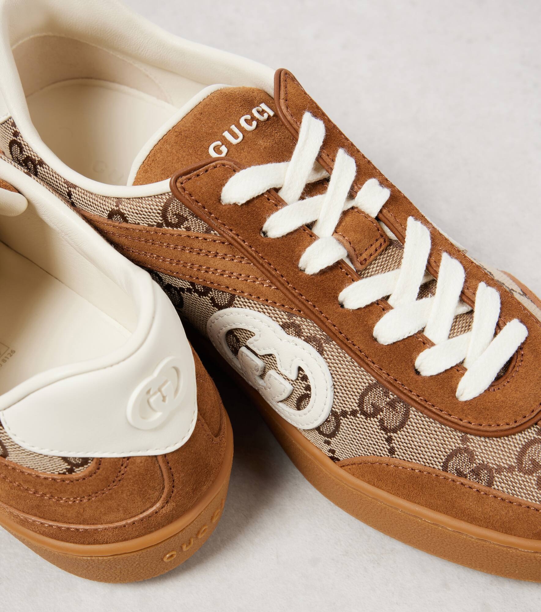 Interlocking G GG Canvas suede sneakers - 5
