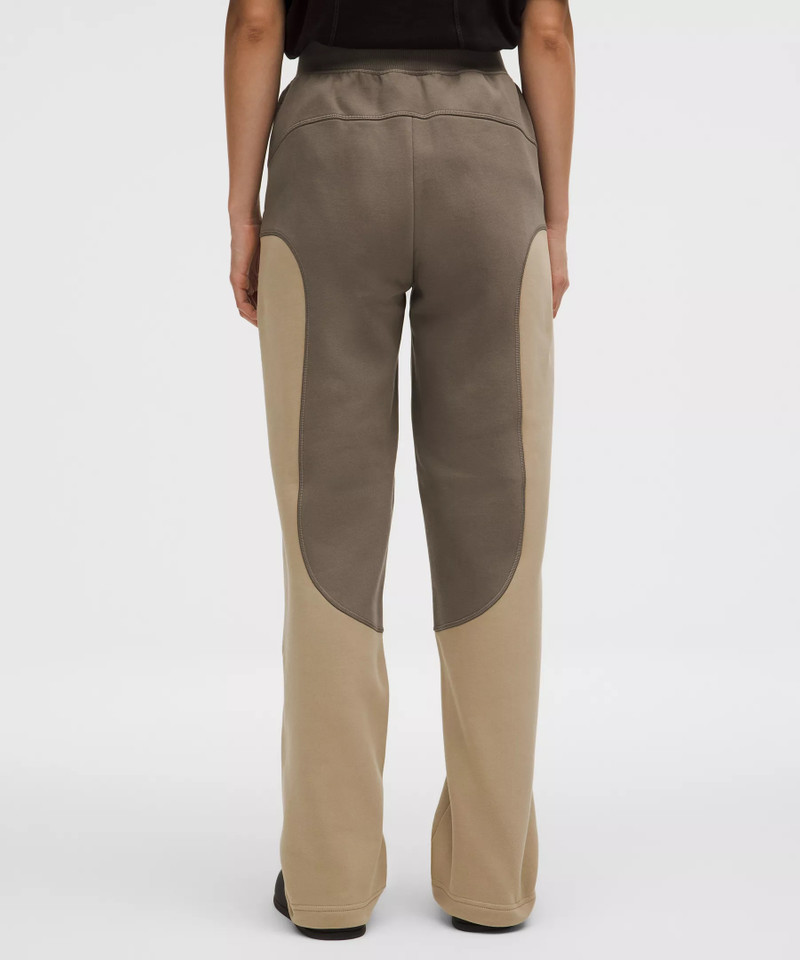 Cotton Fleece Mid-Rise Straight-Leg Pant *SLNSH Collection 3