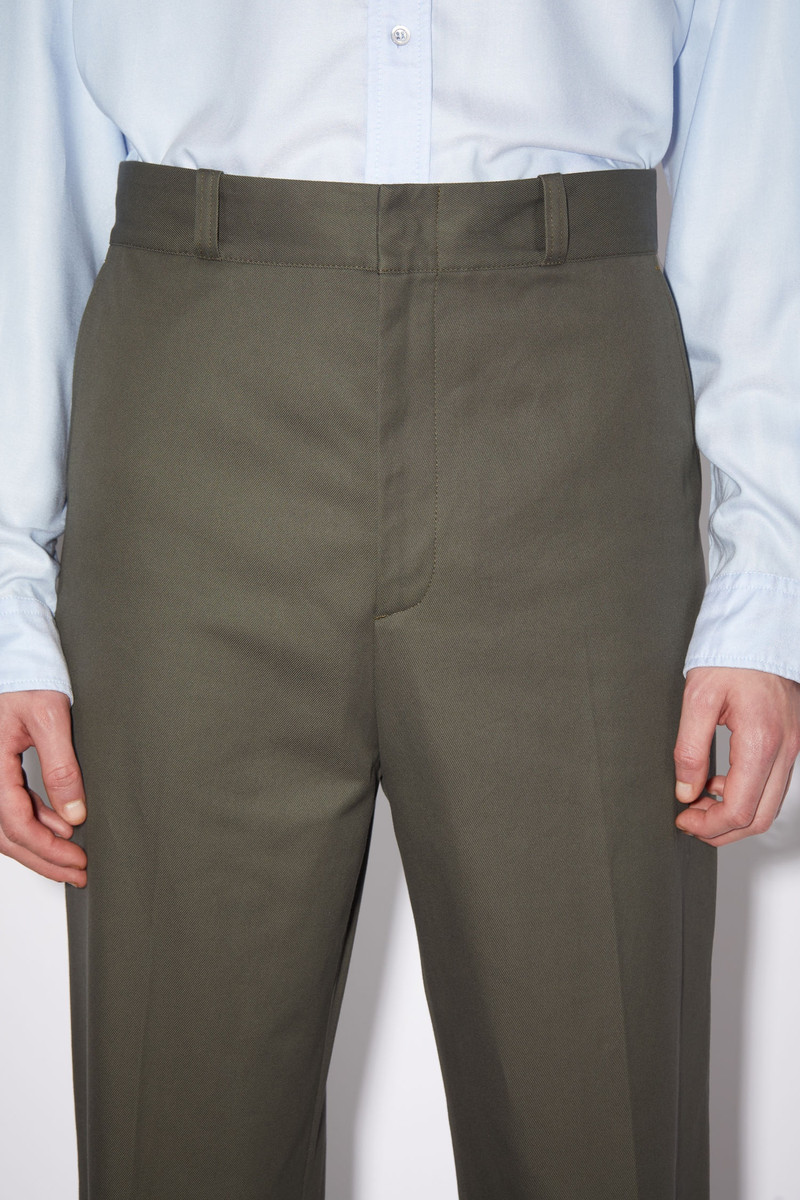 Wide leg trousers - Olive green 6