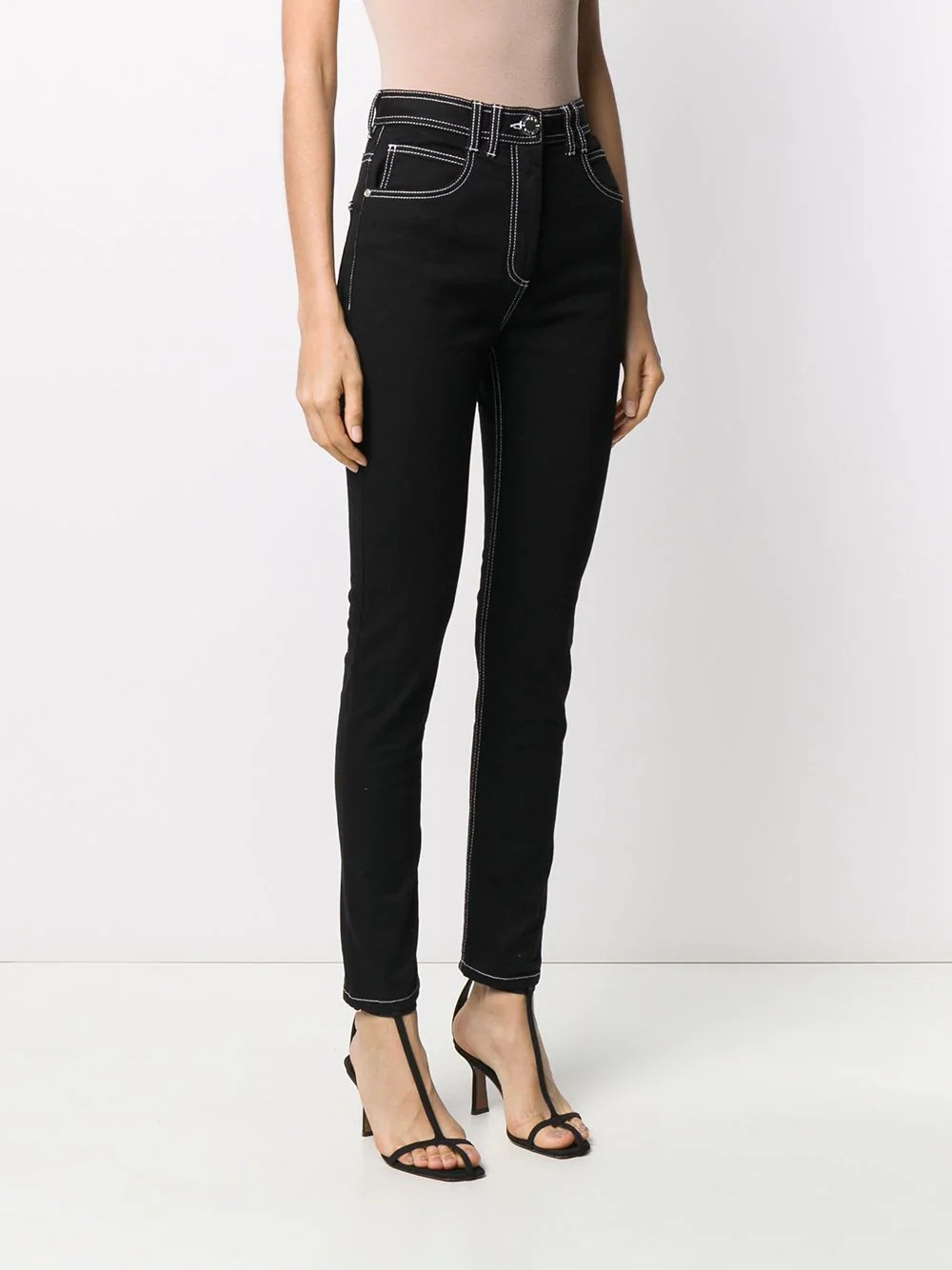 high-waisted skinny jeans - 3