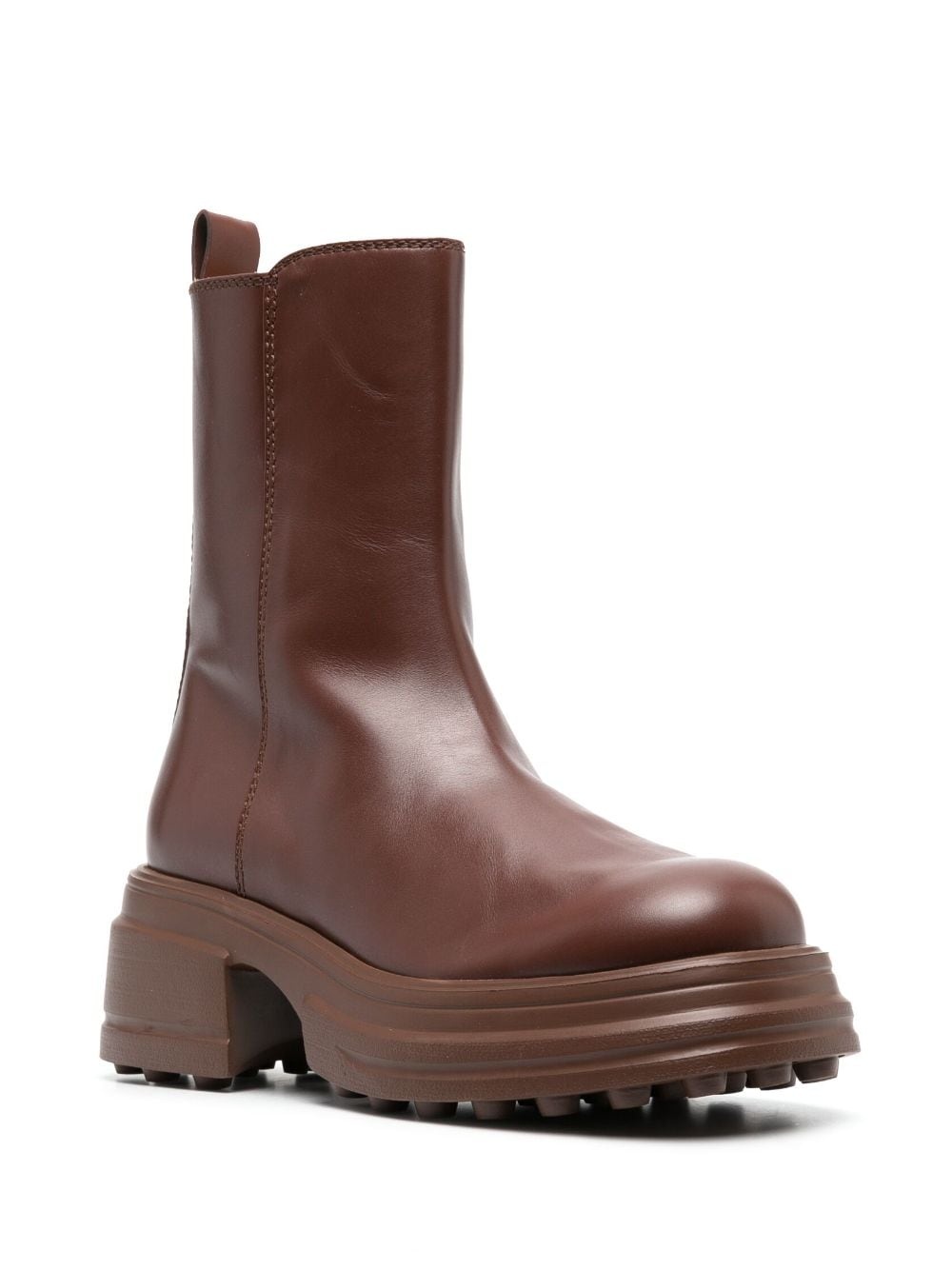 zip-up leather boots - 2