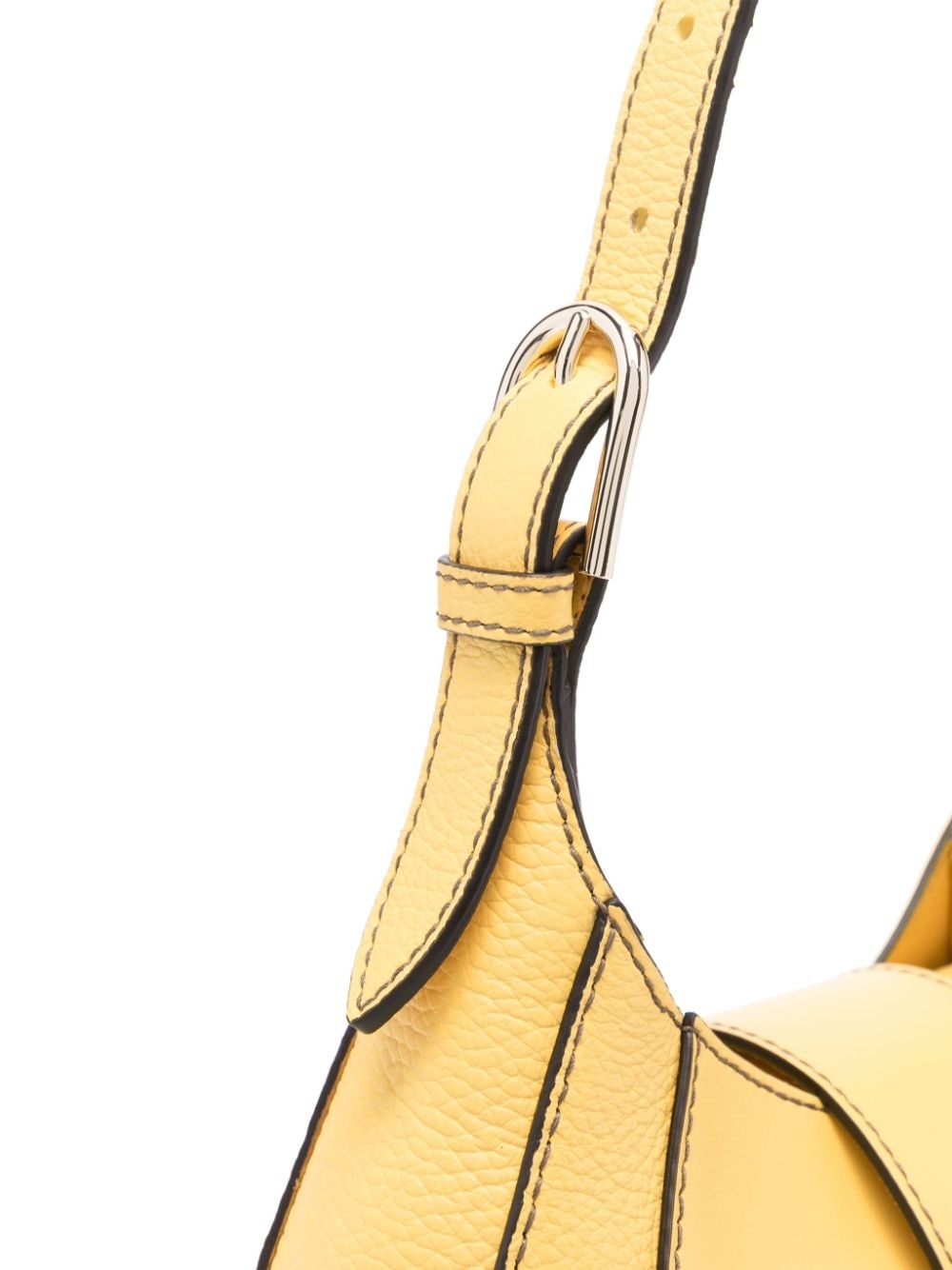logo-engraved leather shoulder bag - 4