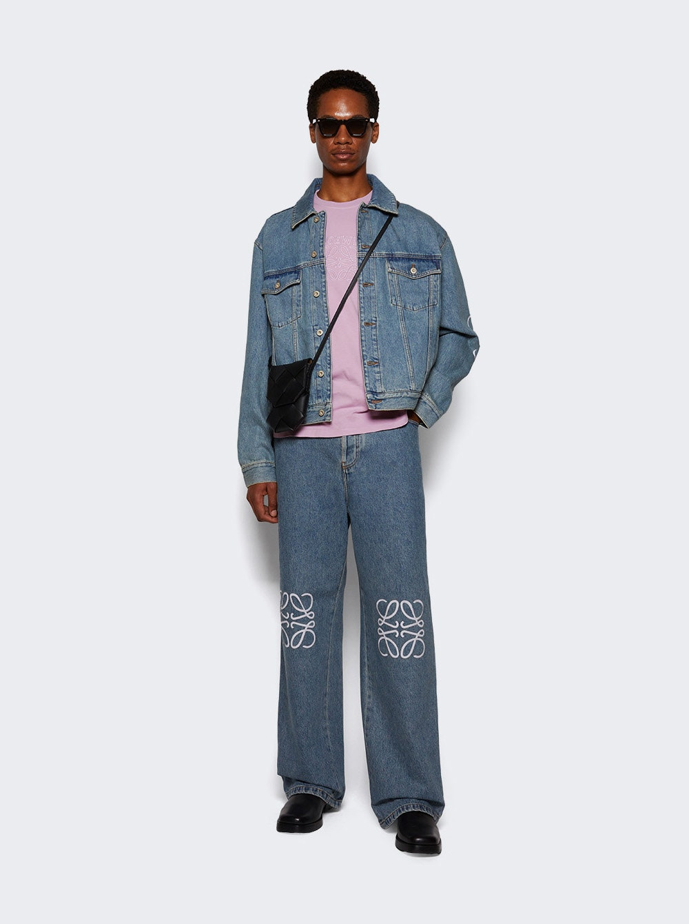 Anagram Jacket Mid Blue Denim - 5