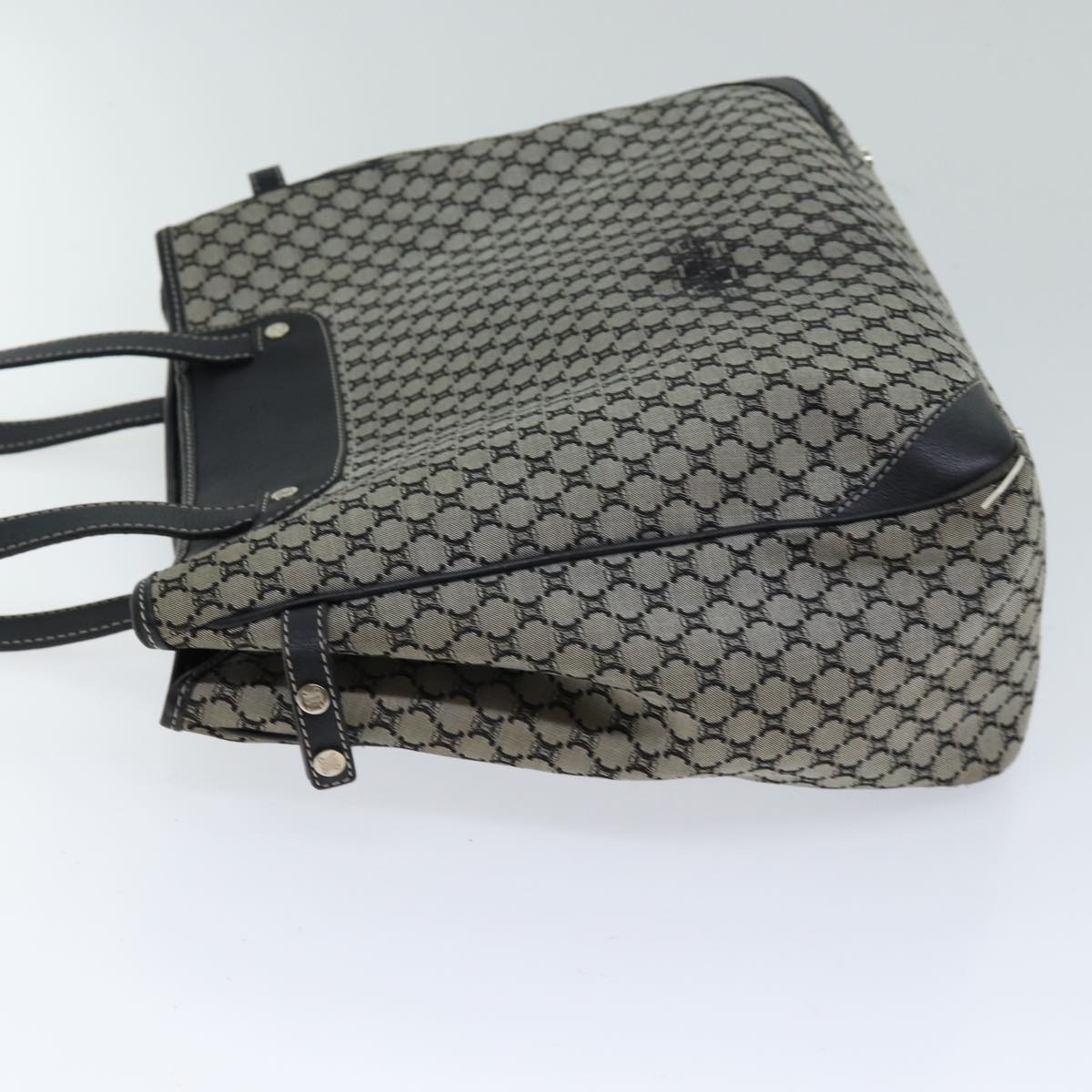 CELINE Macadam Canvas Hand Bag Gray - 5