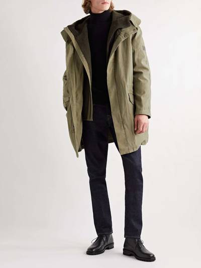 Yves Salomon Cotton-Twill Parka with Detachable Shearling and Shell Hooded Down Liner outlook