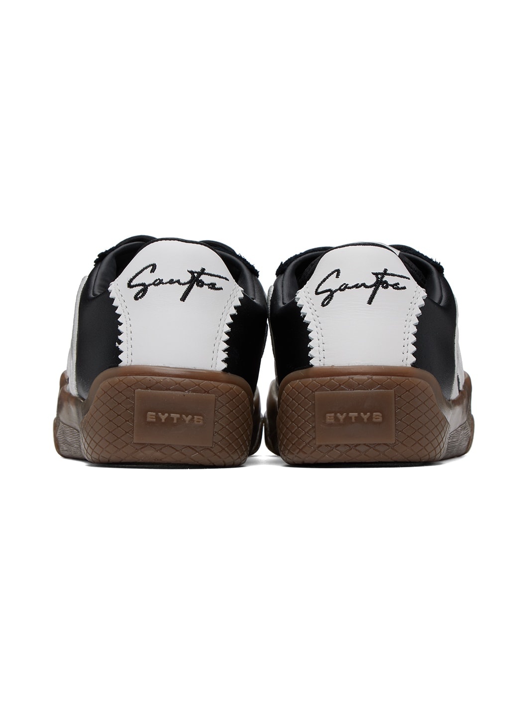 Black & White Santos Sneakers - 2