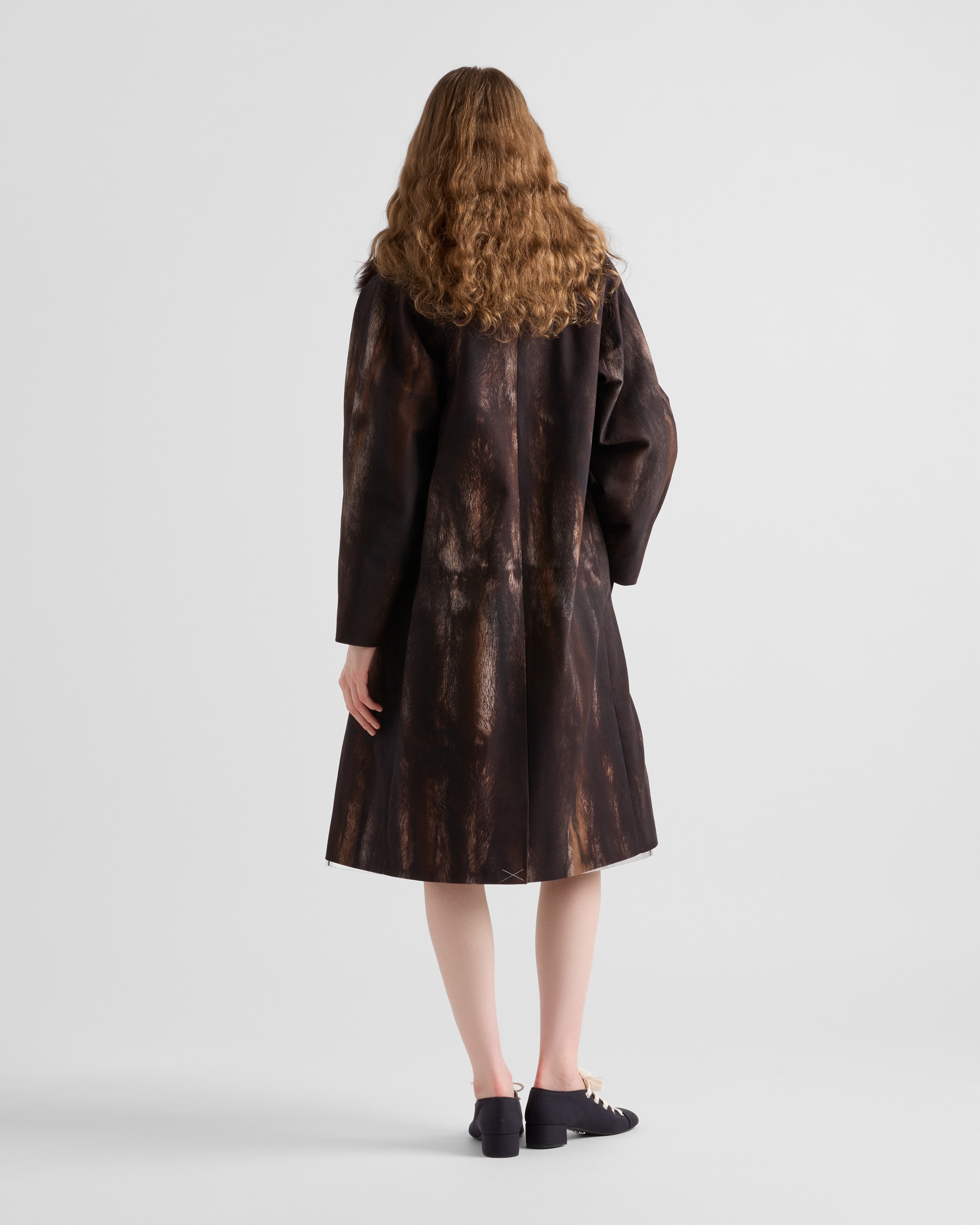 Single-breasted printed drill coat - 5