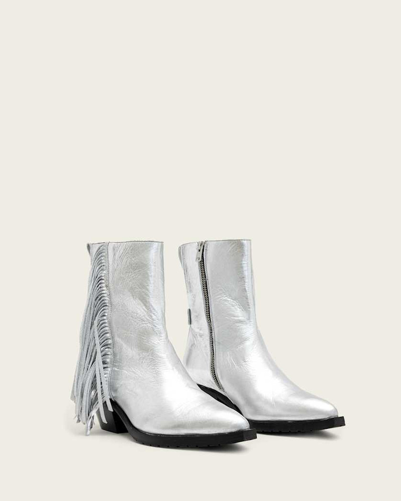 BAZELY METALLIC FRINGE BOOTS 4