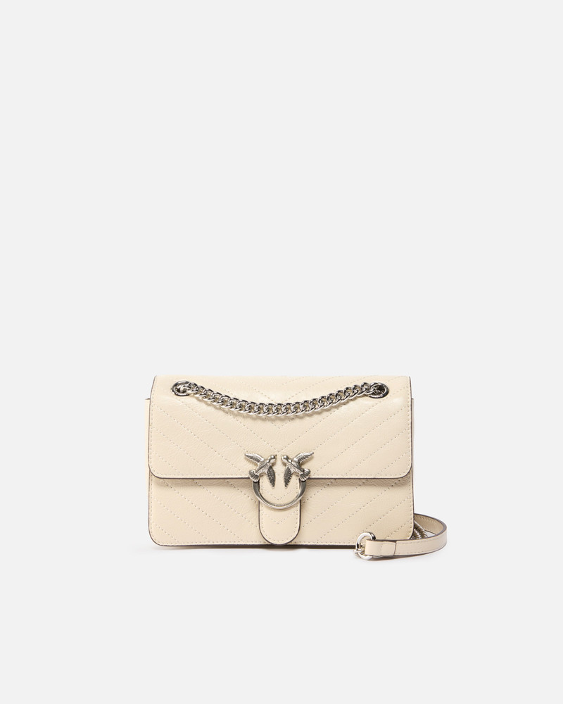 MINI LOVE BAG ONE LIGHT SMALL HANDBAG IN CHEVRON LEATHER 1