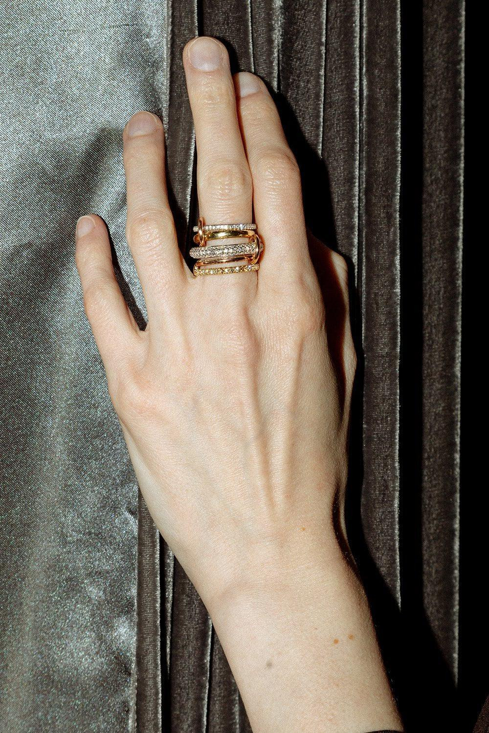 Leo Blanc Five Link Ring - 3