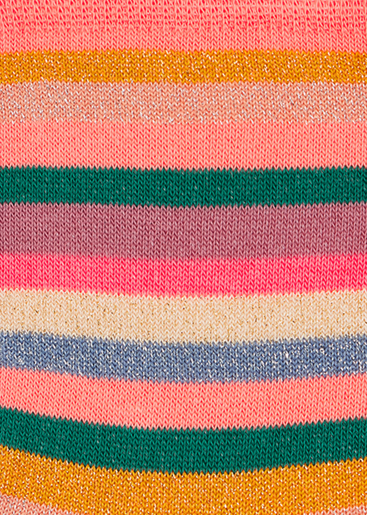 Women's Pink Glitter Stripe Socks - 3