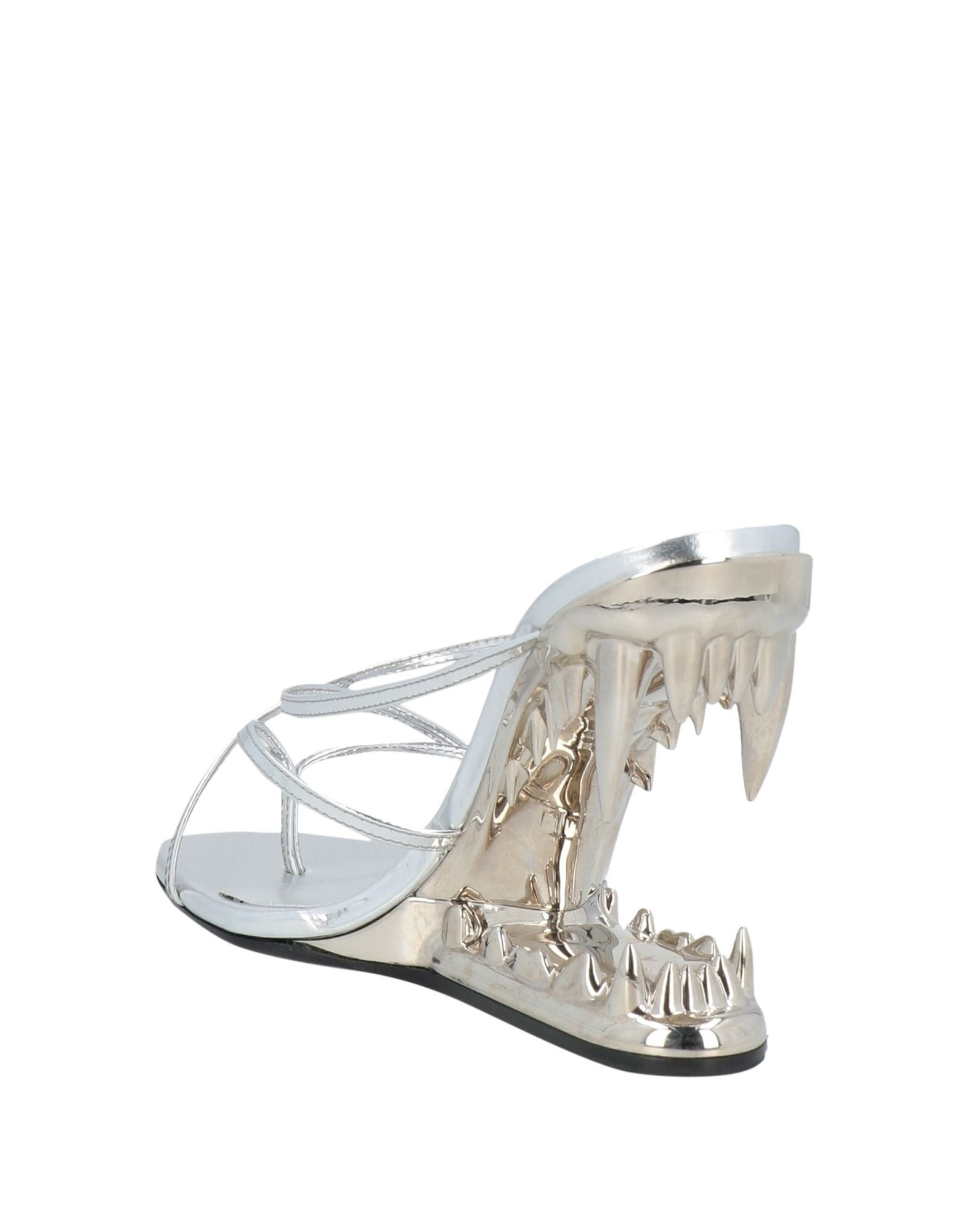 Silver Women's Flip Flops - 3